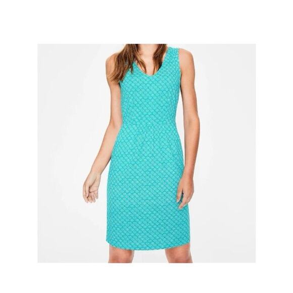 Boden Melinda Dress Aqua With Pockets Size 16R - Picture 4 of 8